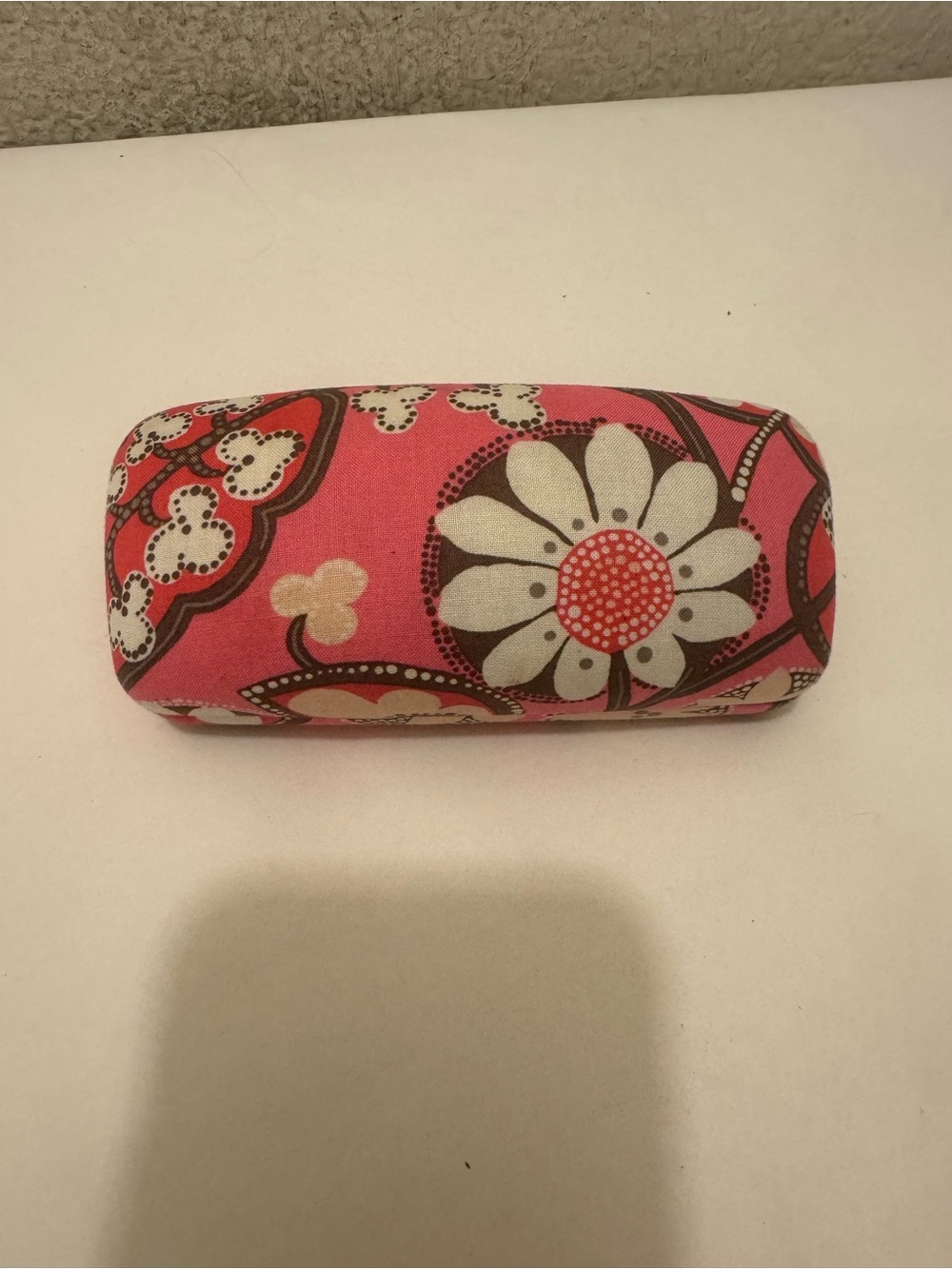 Vera Bradley Pink Floral Hard Eyeglass Case